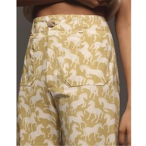 Anthropologie Maeve The Colette Cropped Wide Leg Pants